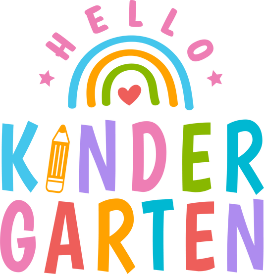 Hello Kindergarten Direct To Film (DTF)